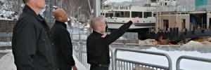 Pointing to rescue area
